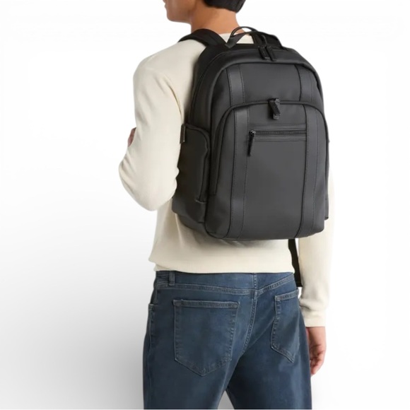 Bonobos Backpack Men Black Laptop Travel Modern - Picture 2 of 12